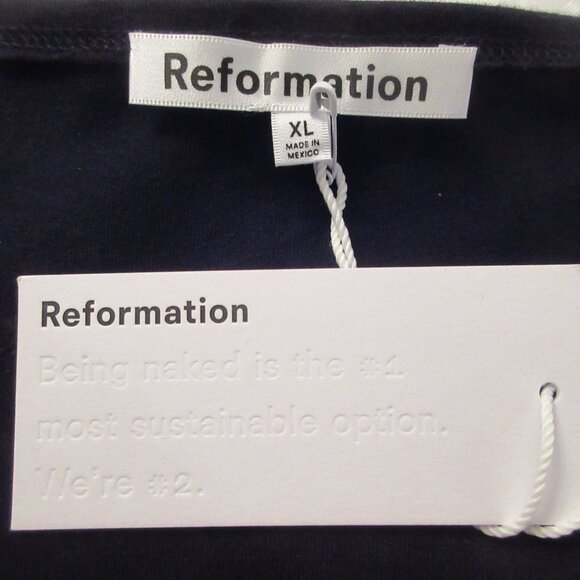 NWT Reformation Mayve Black Knit Dress - Picture 8 of 10